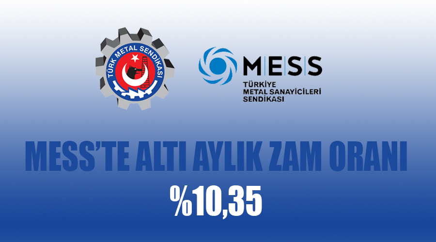 MESS’TE ALTI AYLIK ZAM ORANI %10,35